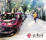 6辆“僵尸车”停放盘龙江畔 已两年没见车主[图] - 云南信息港