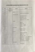 云南省人民检察院关于发布云南省检察院系统政府购买服务指导性目录的公告 - 检察