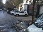 茭菱路和菱角塘路交叉口街面湿又臭 疑下水道堵塞 - 云南信息港