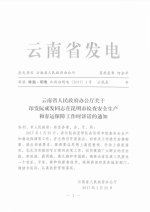 云南省住房和城乡建设厅转发云南省人民政府办公厅关于印发阮成发同志在昆明市检查安全生产和春运保障工作时讲话文件的通知 - 建设厅